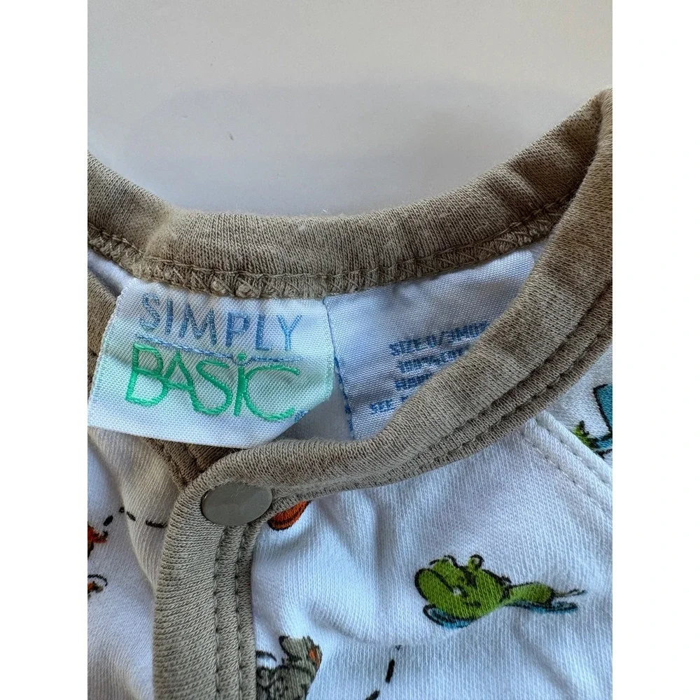 Baby Boy Clothes Lot 0-3 Months OshKosh Romper Bodysuits Puppy Sweater Vest 4pc
